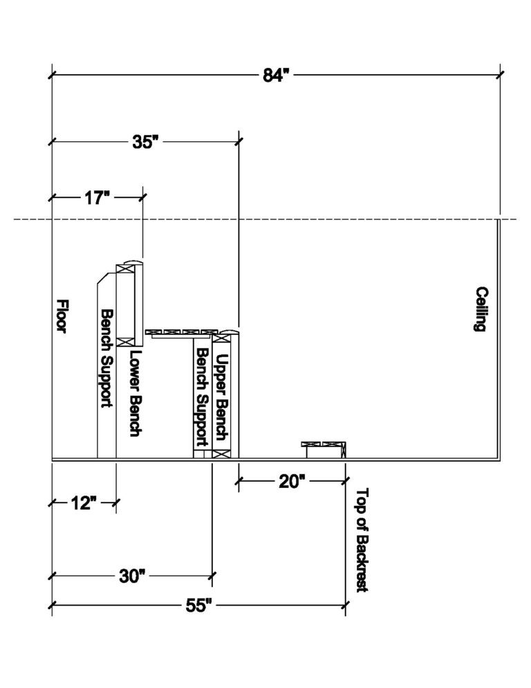 Sauna Benches Design & Specifications - Alpine Sauna & Steam